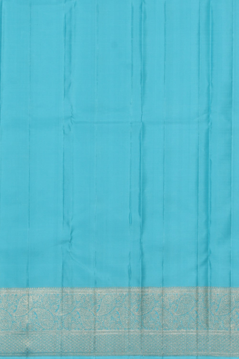 Image of Kanjivaram Silk Turquoise Blue Saree